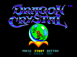 Dragon Crystal — Title screen