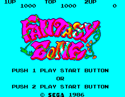 Fantasy Zone — Title screen