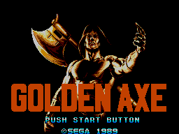 Golden Axe — Title screen