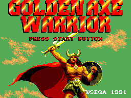 Golden Axe Warrior — Title screen