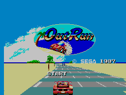 Out Run — Title screen