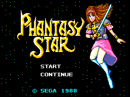 Phantasy Star — Title screen