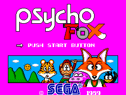 Psycho Fox — Title screen