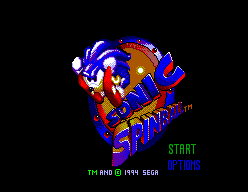 Sonic Spinball — Title screen