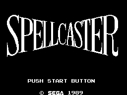 SpellCaster — Title screen