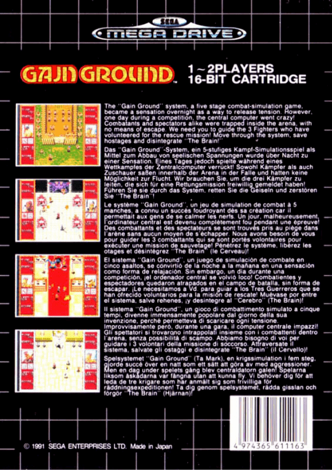 Gain Ground — Box back