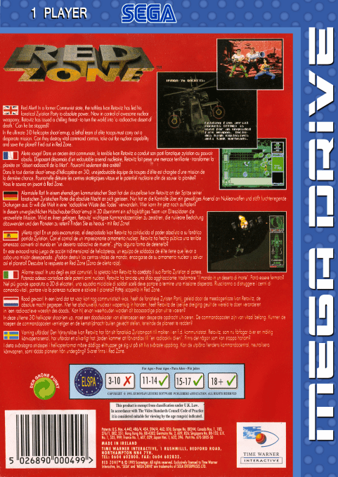 Red Zone — Box back