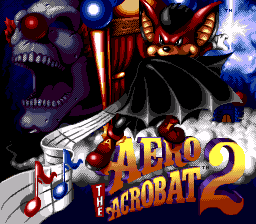 Aero the Acro-Bat 2 — Title screen