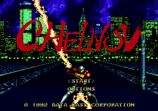 Atomic Runner — Title screen