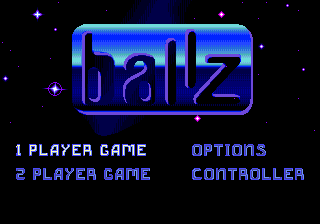 Ballz 3D : The Battle of the Ballz — Title screen