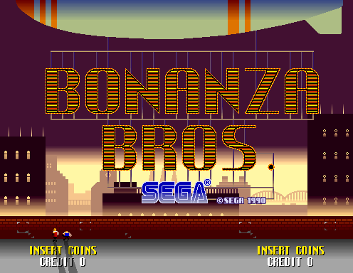 Bonanza Bros. — Title screen