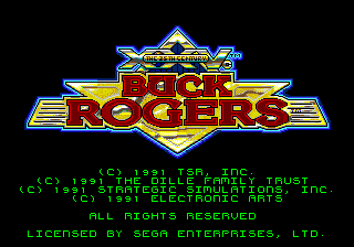 Buck Rogers : Countdown to Doomsday — Title screen