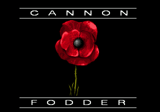 Cannon Fodder — Title screen