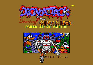 DEcapAttack — Title screen