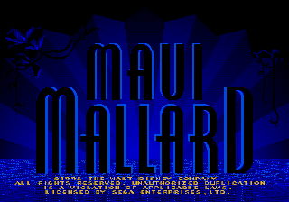 Donald in Maui Mallard — Title screen