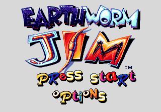 Earthworm Jim — Title screen