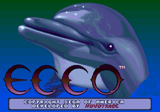 Ecco the Dolphin — Title screen