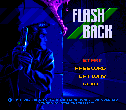 Flashback : The Quest for Identity — Title screen