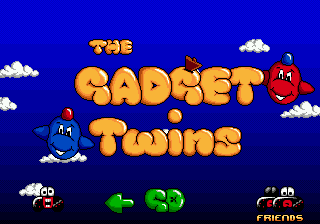 Gadget Twins — Title screen