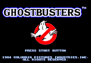 Ghostbusters — Title screen