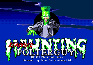 Haunting Starring Polterguy — Title screen