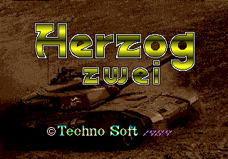 Herzog Zwei — Title screen