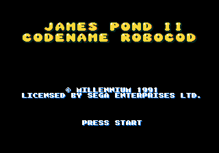 James Pond II : Codename, Robocod — Title screen