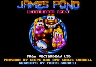 James Pond : Underwater Agent — Title screen