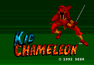 Kid Chameleon — Title screen