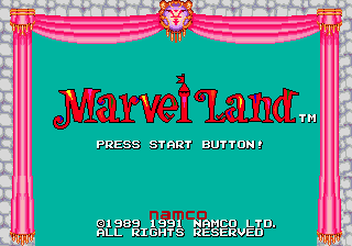 Marvel Land — Title screen