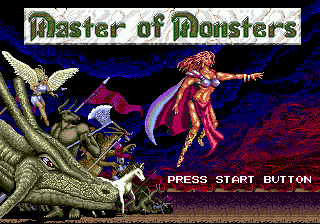 Master of Monsters — Title screen