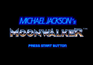 Michael Jackson's Moonwalker — Title screen