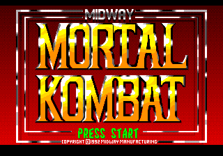 Mortal Kombat — Title screen