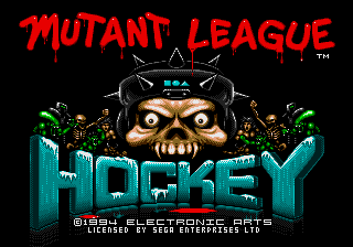 Mutant League Hockey — Title screen