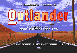 Outlander — Title screen