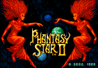 Phantasy Star II — Title screen