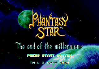 Phantasy Star IV — Title screen