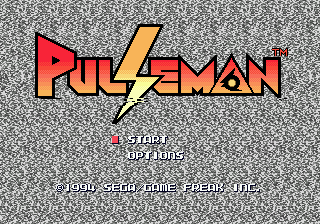 Pulseman — Title screen