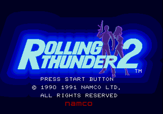 Rolling Thunder 2 — Title screen