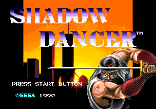 Shadow Dancer : The Secret of Shinobi — Title screen