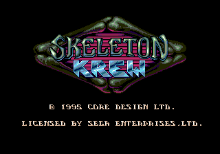 Skeleton Krew — Title screen
