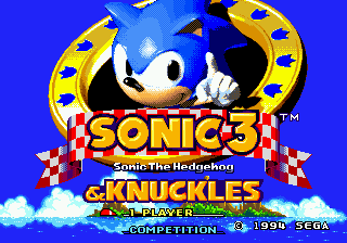 Sonic & Knuckles + Sonic The Hedgehog 3 — Title screen