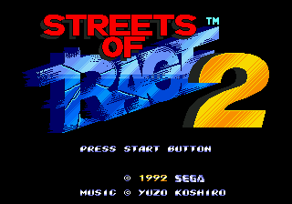 Streets of Rage 2 — Title screen