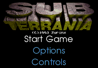 Sub-Terrania — Title screen