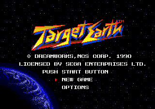 Target Earth — Title screen