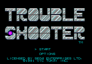 Trouble Shooter — Title screen