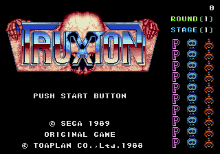 Truxton — Title screen