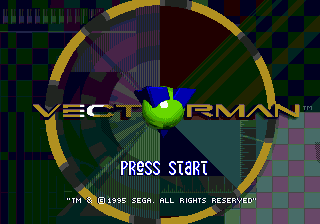 Vectorman — Title screen