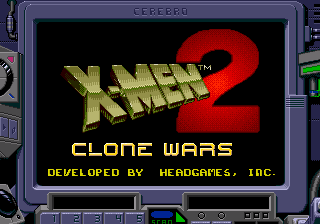X-Men 2 : Clone Wars — Title screen