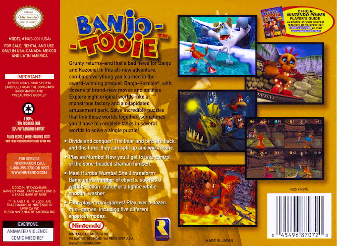 Banjo-Tooie — Box back